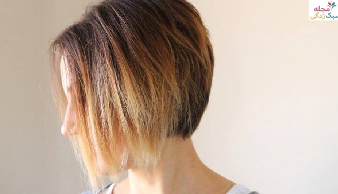 مدل موی باب کات زاویه دار