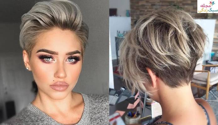 مدل موی چاپی کراپ زنانه