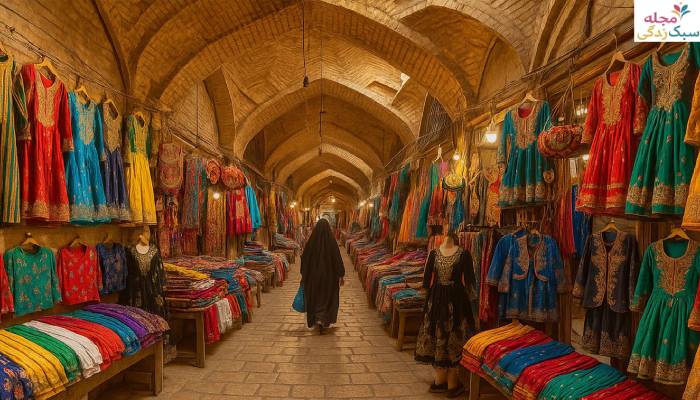 پارچه های رنگی شیراز؛ سوغات شیراز