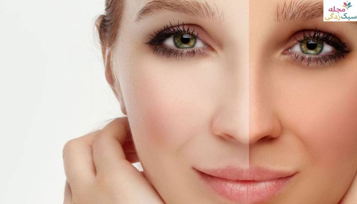 توجه به رنگ پوست برای برجسته کردن گونه ها با آرایش